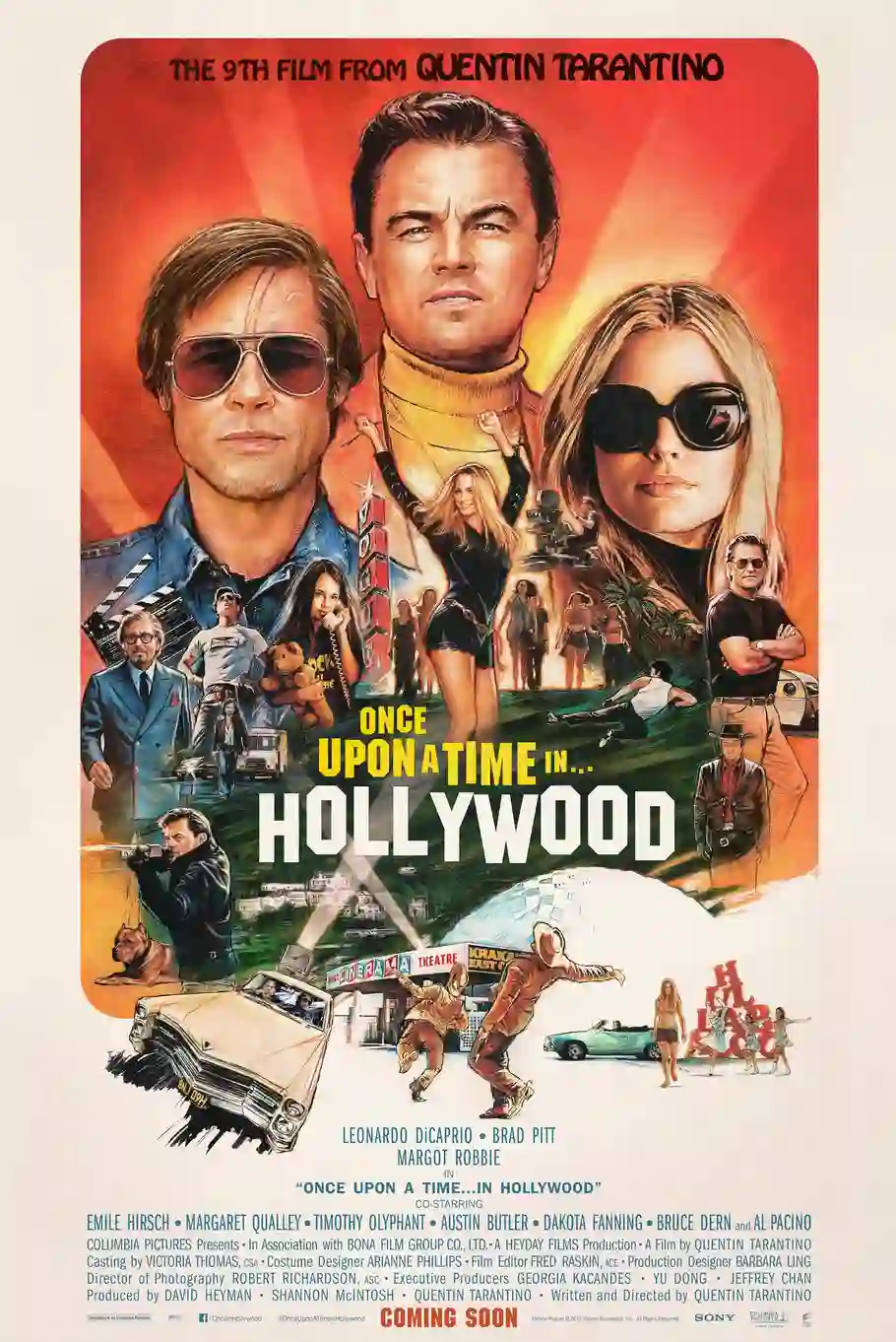 movie poster Once uppon a time in Hollywood
