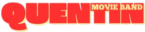 red text Logo of Quentin Movie Band